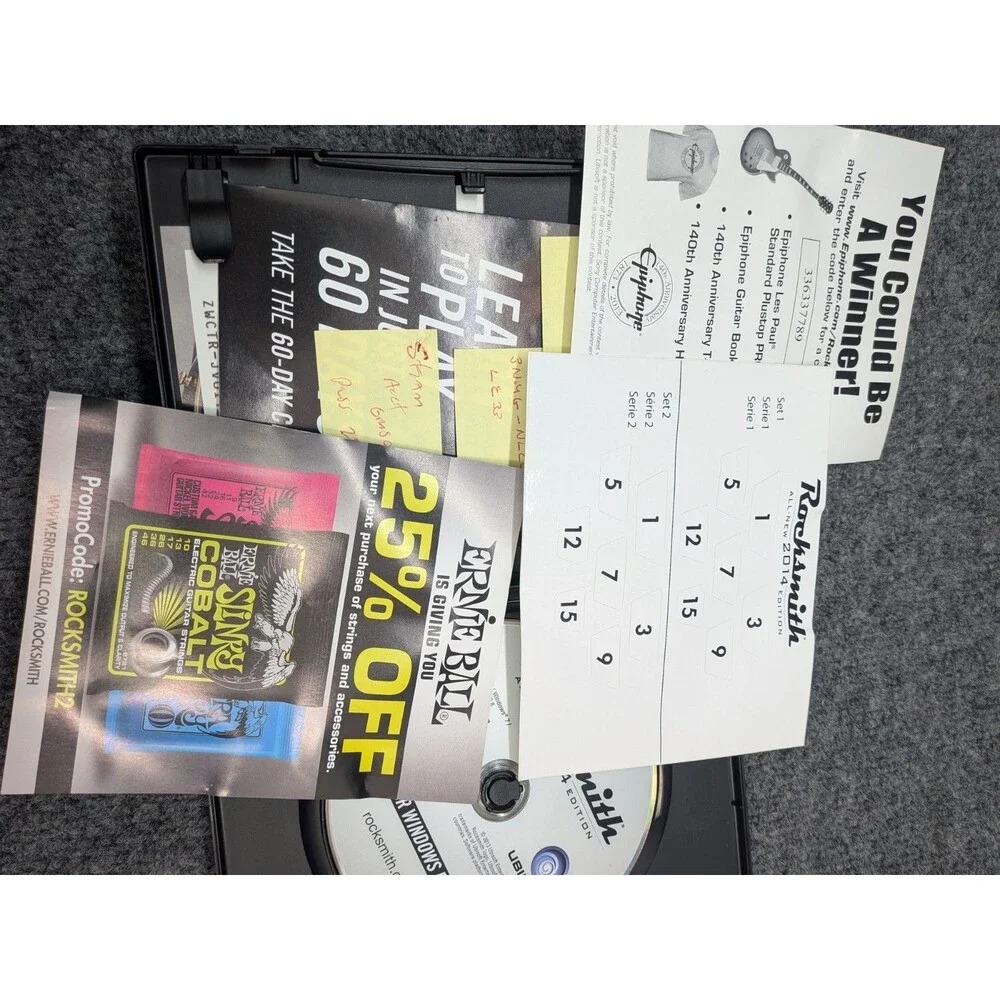 Rocksmith 2014 Edition PC & Mac DVD-ROM Complete 2 Disc Set Untested Manuals...